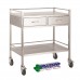 Trolley Stainless Steel 2 Drawer Side By Side 80 X 50 X 90cm