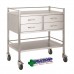 Trolley Stainless Steel 4 Drawer 2 Over 2 80 X 50 X 90cm