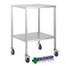 Trolley Stainless Steel Flat Top No Draw No Rails 50 x 50 x 90cm