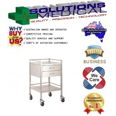 Trolley Stainless Steel 2 Drawer 50 x 50 x 90CM 