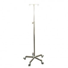 IV Stand Pole Stainless Steel 2 Hook