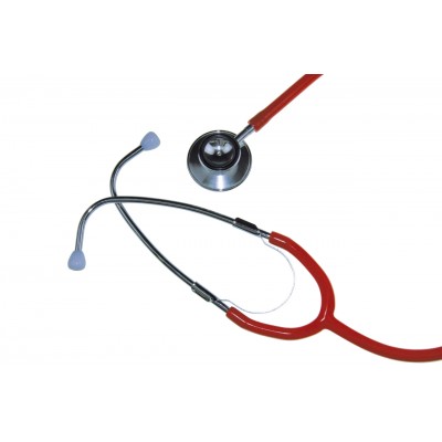 Stethoscope Medical Boxed Red Dual Head Latex Free Lightweight Medical