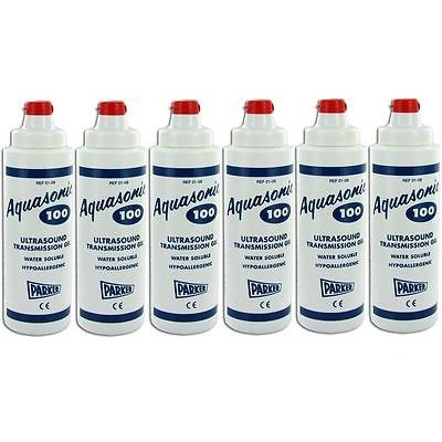 Aquasonic 100 Ultrasound Transmission Gel 250ml X 6 Bottles.