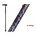 Days Adjustable Height Folding Patterned Walking Stick Cane 5 Designs