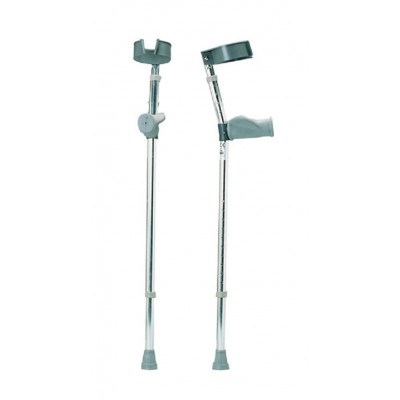 Crutches Ergonomic Forearm Adjustable 12 Positions Bottom 4 Top Positions