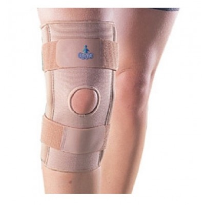 Hinged Knee Support Elastic Stretchable Stabilisation Beige Colour