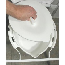 Toilet Bowl and Lid for Non-Folding / Folding Over Toilet Aid