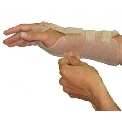 Wrist Brace Stabiliser With Ud Strap Neoprene Metal Splints