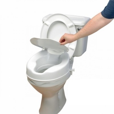 Raised Toilet Seat With Lid Savanah 50mm (2") Easy Clip On