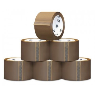 Brown Packaging Tape 48mm X 75m Roll X6