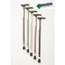 Walking Stick Cane Aluminium Travel Adjustable Heights Light Weight Soft Touch