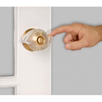 EZ Door Knob Grip (2 Pack) - Glow in the Dark, Fits Most Doorknobs, Easy Opening