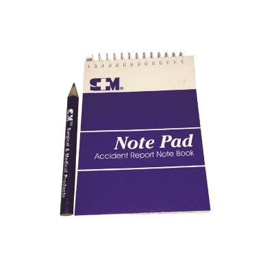Notebook And Pencil First Aid Pad