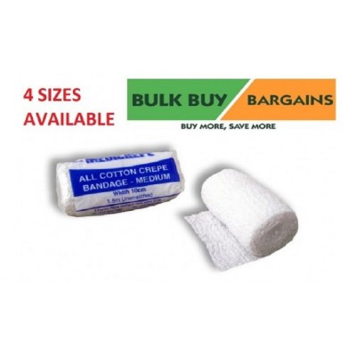 Crepe Bandage Medium All Cotton Medicrepe Latex Free 5cm To 15cm Medical Aid