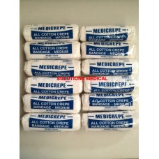 Medium First Aid Bandages Medicrepe 15cm X 1.5m (X9) Sale Item Expired Stock 02/2022