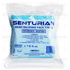 Basic Dressing Pack Sterile Medical First Aid Wound Care Senturian Sentry T4 Pkt