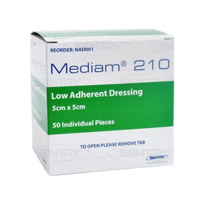 Mediam 210 Low Adherent Dressing 5cm x 5cm