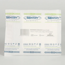 Sentry Sterile Gauze Swabs First Aid Woundcare 10cm X 10cm 8 Ply X (3pcs)