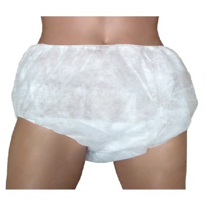 Owear White Briefs Panties Underwear Spunbond Polyethylene Non Woven Unisex