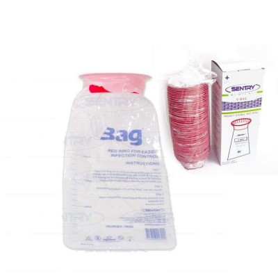 Sick Bags Vomit Bags Emesis Calibrated 1.5 Litre Infection Control Secure Tie 50 Pieces Free Postage