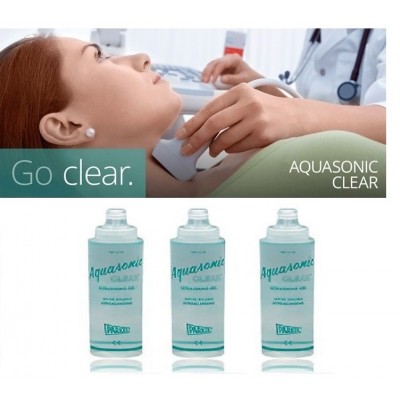 Aquasonic Clear Ultrasound Transmission Gel 250ml Premium Viscosity X 3.