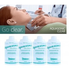 Aquasonic Clear Ultrasound Transmission Gel 250ml Premium Viscosity 4 Bottles