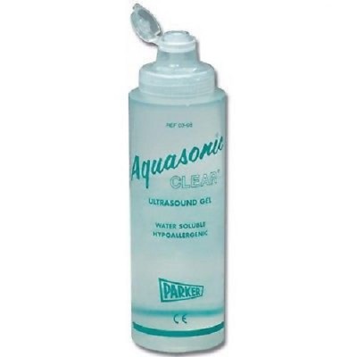 Aquasonic Clear Ultrasound Transmission Gel 250ml Premium Viscosity X 1.