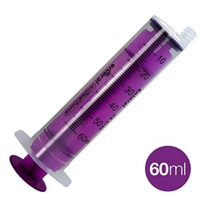 Enteral 60ml Purple Enfit Syringe Single Patient Use Reusable Sale Item Exp 3/25