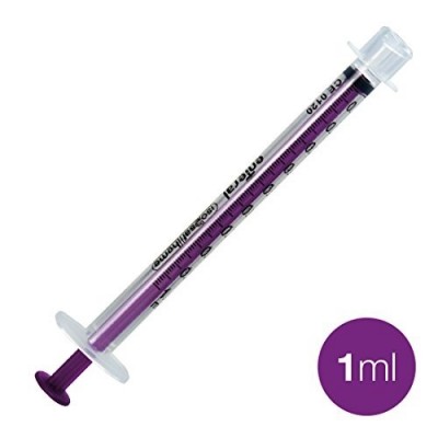 Enteral 1ml Purple Enfit Syringe Single Patient Use 100/box Sale item Exp 09/25