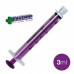 Enteral 3ml Purple Enfit Syringe Single Patient Use 100/box Low Dose