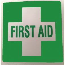 First Aid Sticker Decal Safety Sign 130 X 90mm X2