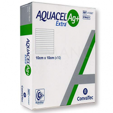 AQUACEL Ag+ Extra™ Dressing 10cm X 10cm 413567