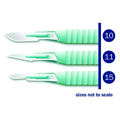 Kai #11 Paramedic First Aid Scalpel Blades Disposable x 10 Single Pieces Sale Item Exp 2/25