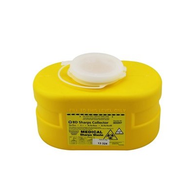 BD Sharps Disposal Collector Needle Container Bin 3.1L
