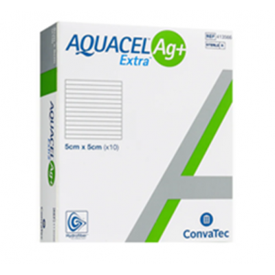 AQUACEL® Ag+ Extra™ Dressing 5cm x 5cm 413566