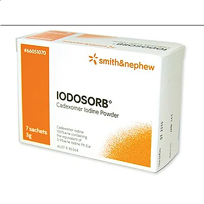 IODOSORB Cadexomer Iodine Powder, 3g Pack - Box of 7 66051070