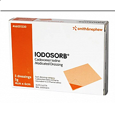 IODOSORB Cadexomer Iodine Medicated Dressing 5g, 6cm x 4cm - Box/5 66051330