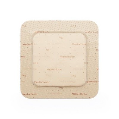 Mepilex Border Flex With Safetac Technology 10cm X 10cm Self Adherent Soft Silicone Foam Dressing 595311