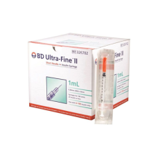 BD Insulin Syringe 1ml 30g x 8mm Ultra Fine II 326702 BD Insulin Syringe 1ml 30g x 8mm Ultra Fine II 326702