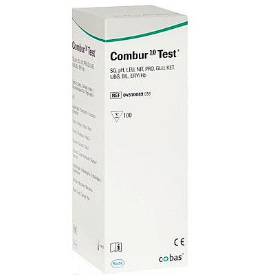 Combur 10-Test® Urinalysis Strips - Box/100 - 4510089056