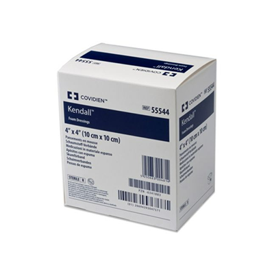 Kendall™ AMD Antimicrobial Border Dressing, 10.2 x 10.2cm 55544AMDX Kendall™ AMD Antimicrobial Border Dressing, 10.2 x 10.2cm 55544AMDX