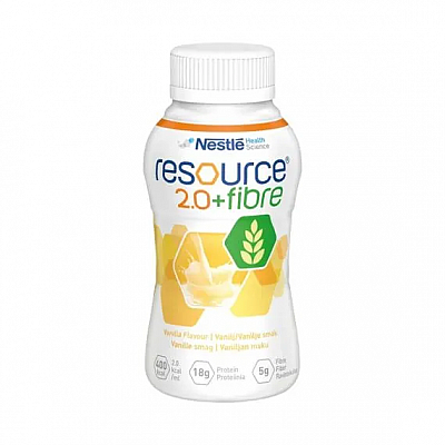 Resource Protein Drink 2.0 + Fibre Vanilla 200mL 12100787 24/Ctn