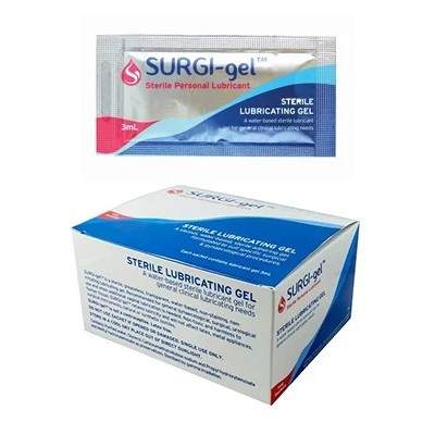 Surgi-Gel Lubricating Gel Sachets 3ml BOX 144 5000023731 Surgi-Gel Lubricating Gel Sachets 3ml BOX 144 5000023731