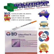 BD Ultra-Fine II Insulin Syringes 0.3mL 0.33mm 29G x 12.7mm