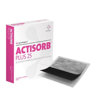 Actisorb Plus 25 Dressing 10.5cm x 10.5cm  MAP105