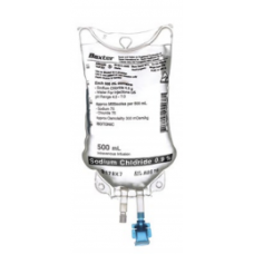 Saline For Iv Infusion 0.9% Sodium Chloride 500ml Freeflex Baxter Bag X 1