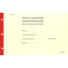 Drug of Addiction Administration Book Multiple Drugs BOO561