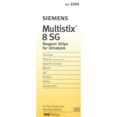 Multistix 8sg Siemens 2304 Reagent Strips For Urinalysis Test Strips 100/box Uti