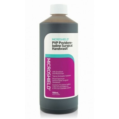 Microshield Povidone Iodine Surgical Handwash 500ml 70000370