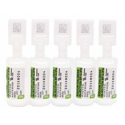 Sodium Chloride Injection Bp Steritube Ampoules 5ml 0.9% 
